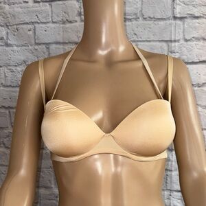 SKIMS Tan Halter Bra